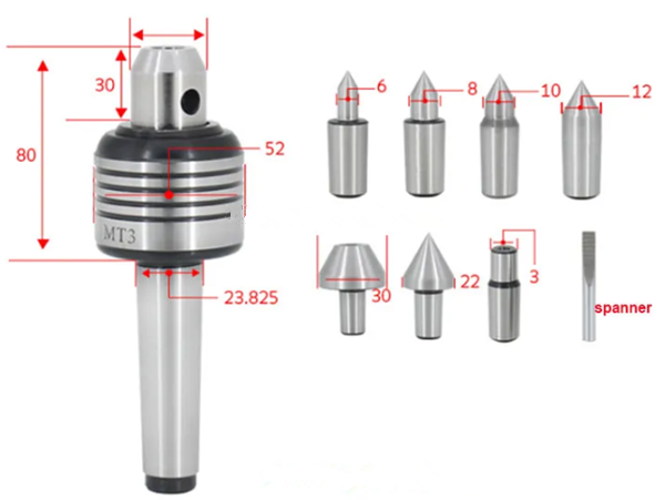 Trung t&acirc;m trực tiếp MT3 CNC với c&aacute;c điểm c&oacute; thể thay đổi lẫn nhau-MWMECHPARTS